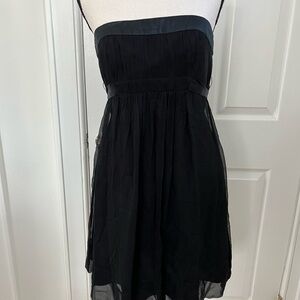 BCBGMaxAzria Black Strapless Dress